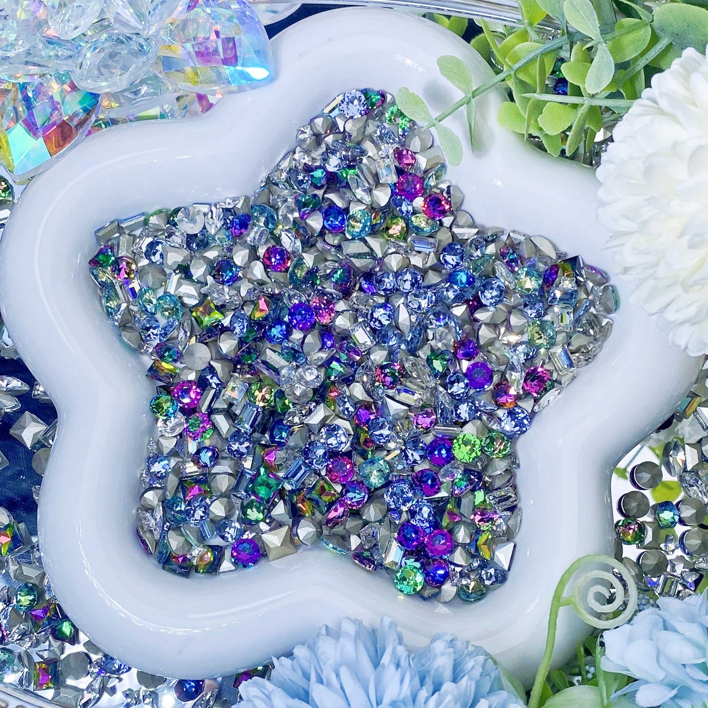 NEW [A2869] Cyber ​​Mushroom - Luxury Mini Nail Diamond