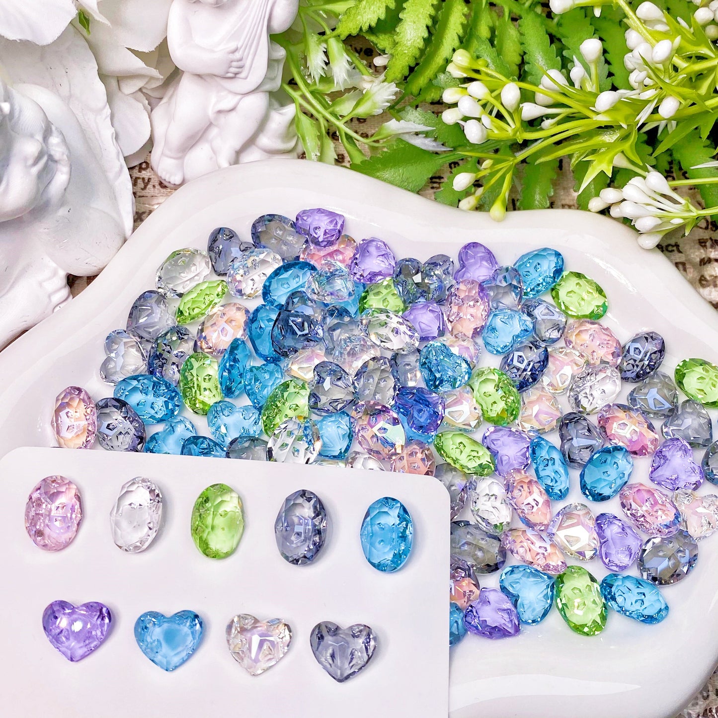 NEW [A3030] Button Heart – Luxury Nail Diamond