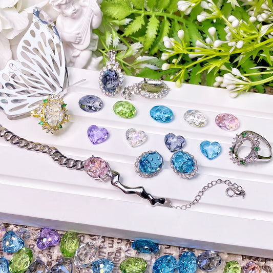NEW [A3030] Button Heart – Luxury Nail Diamond