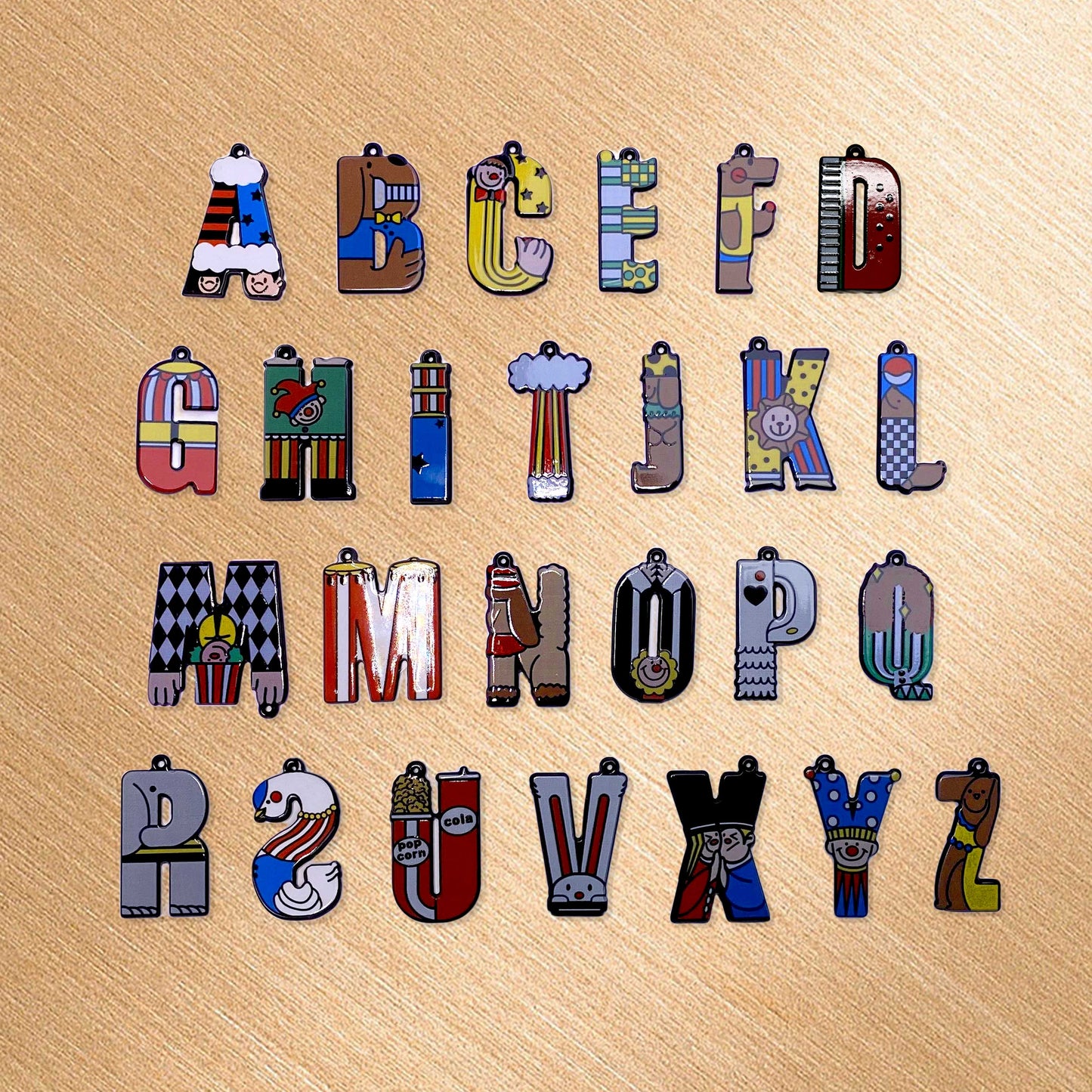 NEW [A3087] Alphabet Game - Acrylic Drilled Cards
